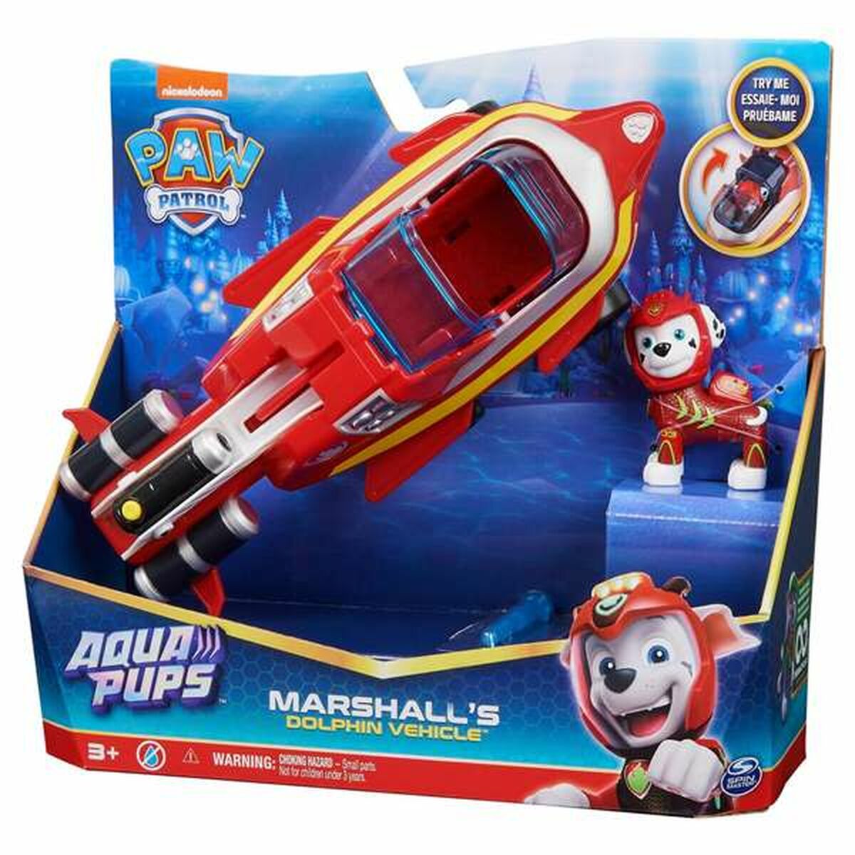 Véhicule The Paw Patrol Aqua Pups 10,25 x 3,88 x 9,5 cm