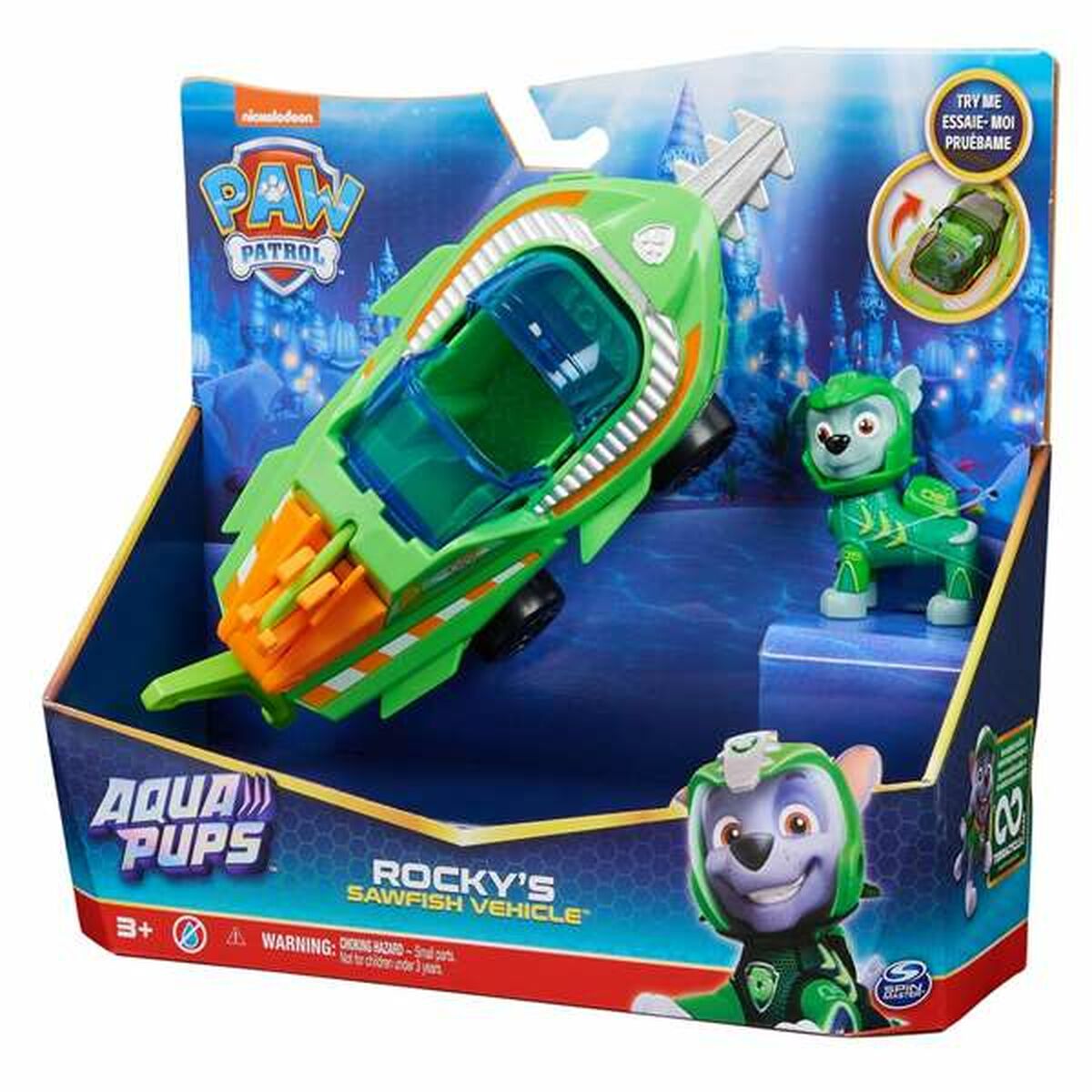Véhicule The Paw Patrol Aqua Pups 10,25 x 3,88 x 9,5 cm