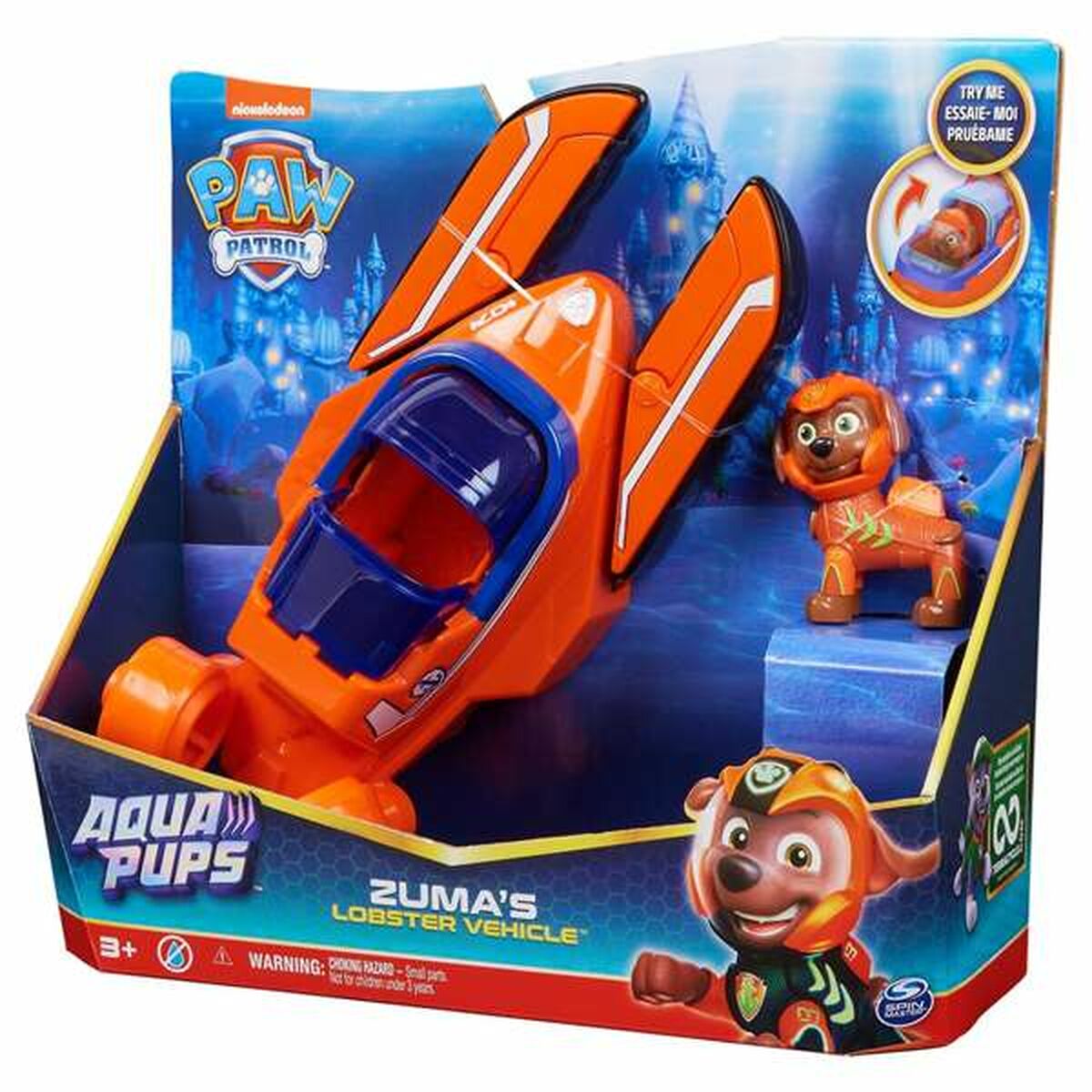 Véhicule The Paw Patrol Aqua Pups 10,25 x 3,88 x 9,5 cm