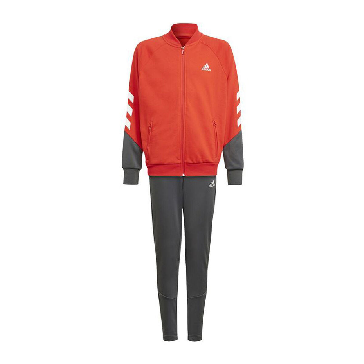 Children’s Tracksuit Adidas Training XFG 3 Stripes Red Dark grey