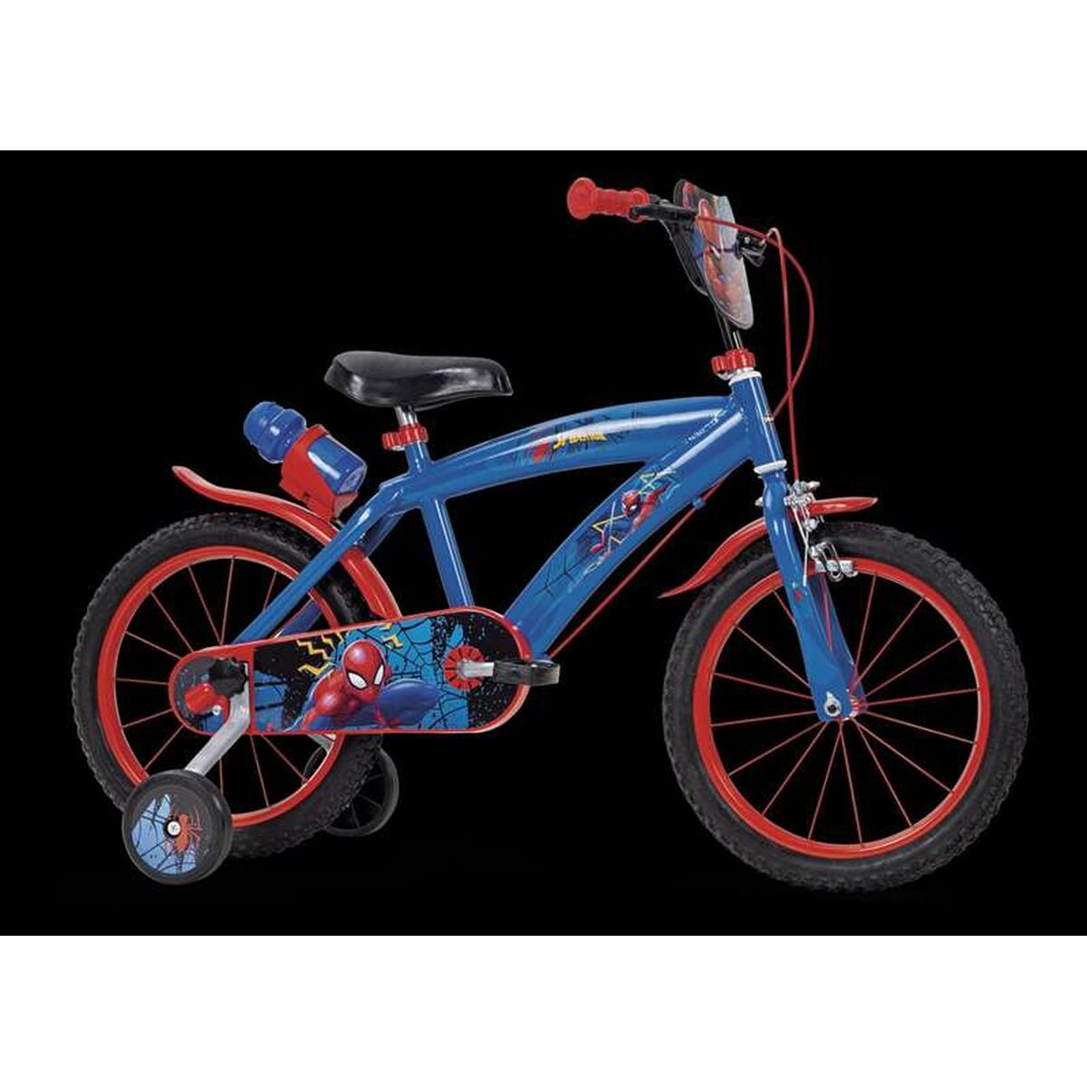 Kinderfahrrad Spider-Man Huffy Blau Rot 16"