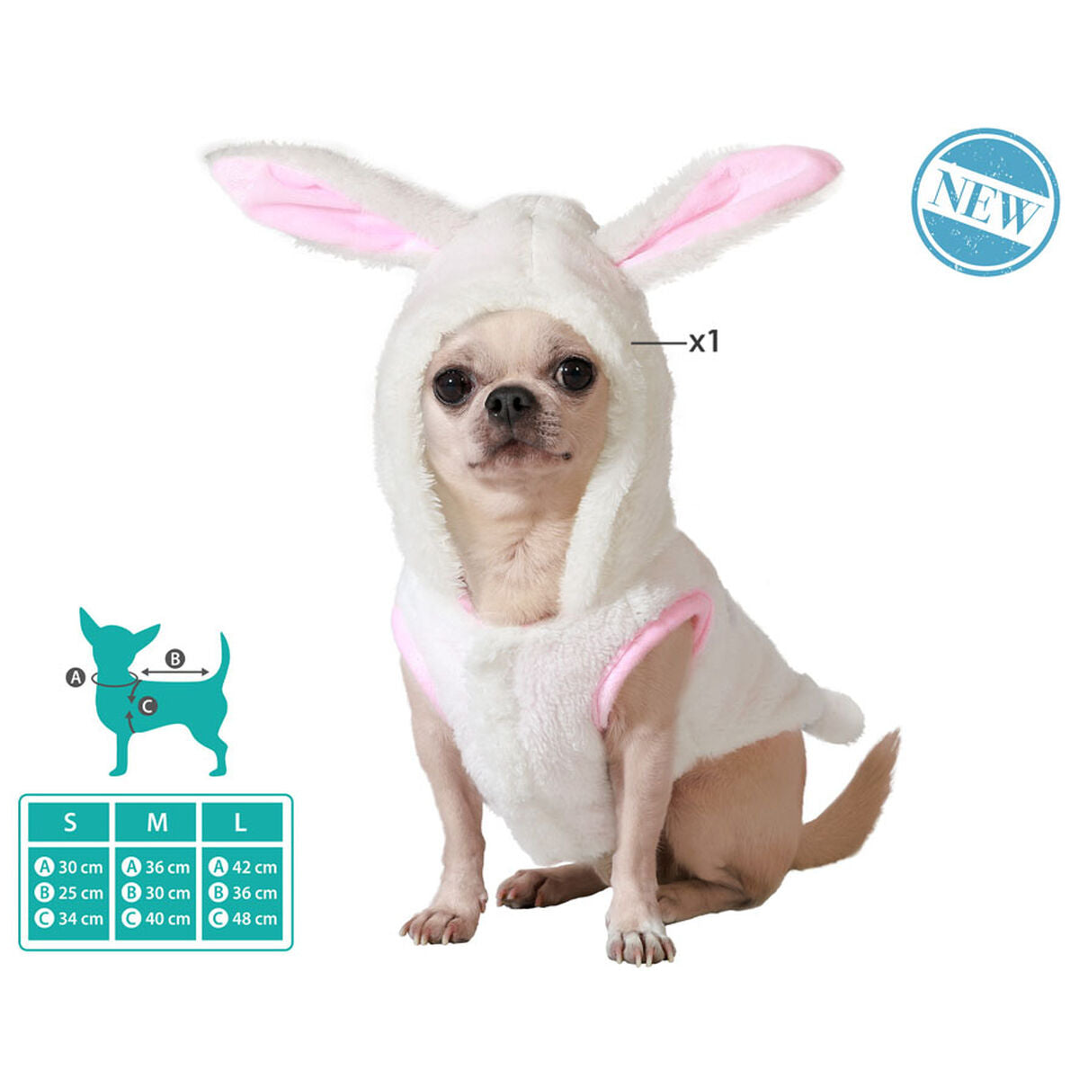 Dog Costume Size L Rabbit-1