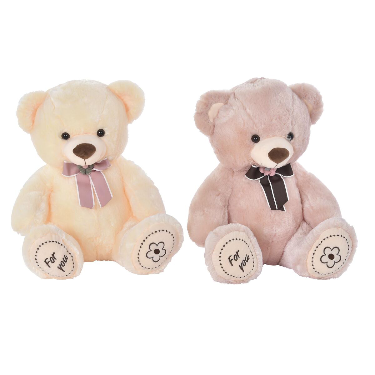 Teddy Bear DKD Home Decor Lasso Beige Brown Children's Bear
