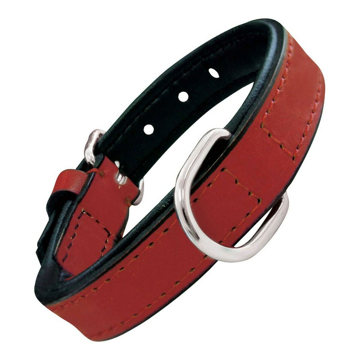 Gloria Padded Red Dog collar