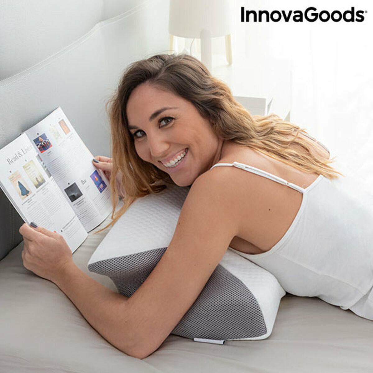 Viscoelastic Neck Pillow with Ergonomic Contours Conforti