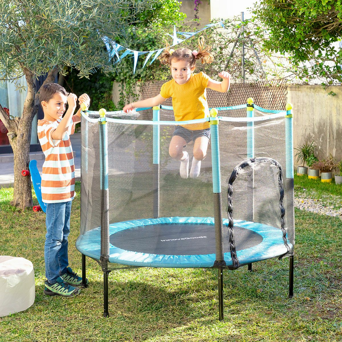 Kids Play Trampoline with Safety Enclosure Kidine