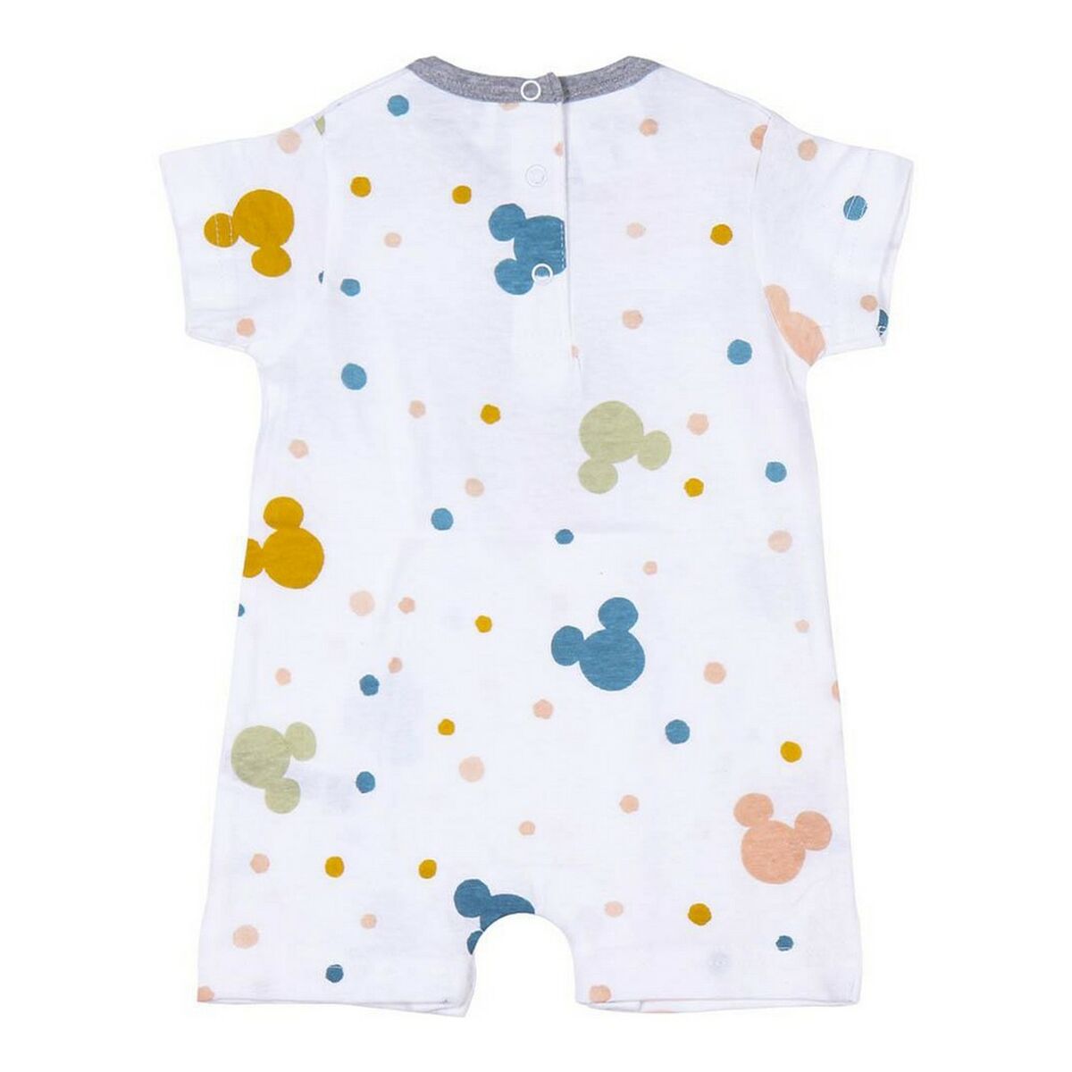 Baby's Short-sleeved Romper Suit Mickey Mouse White