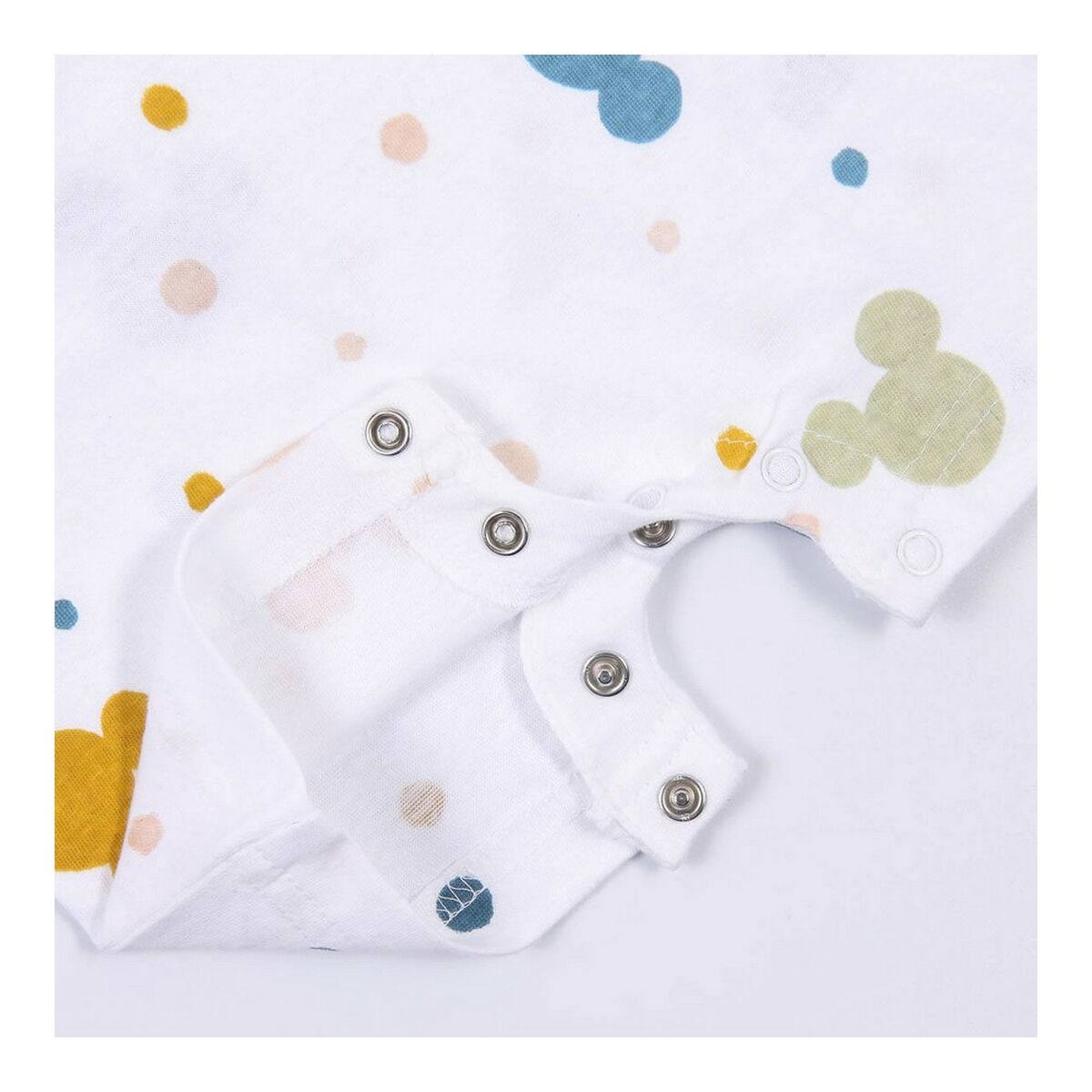 Baby's Short-sleeved Romper Suit Mickey Mouse White