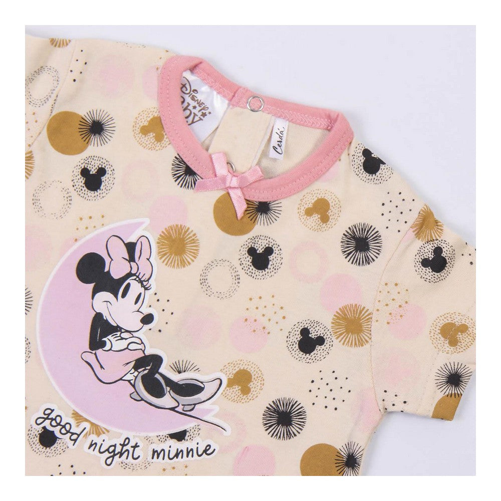Baby's Short-sleeved Romper Suit Minnie Mouse Pink