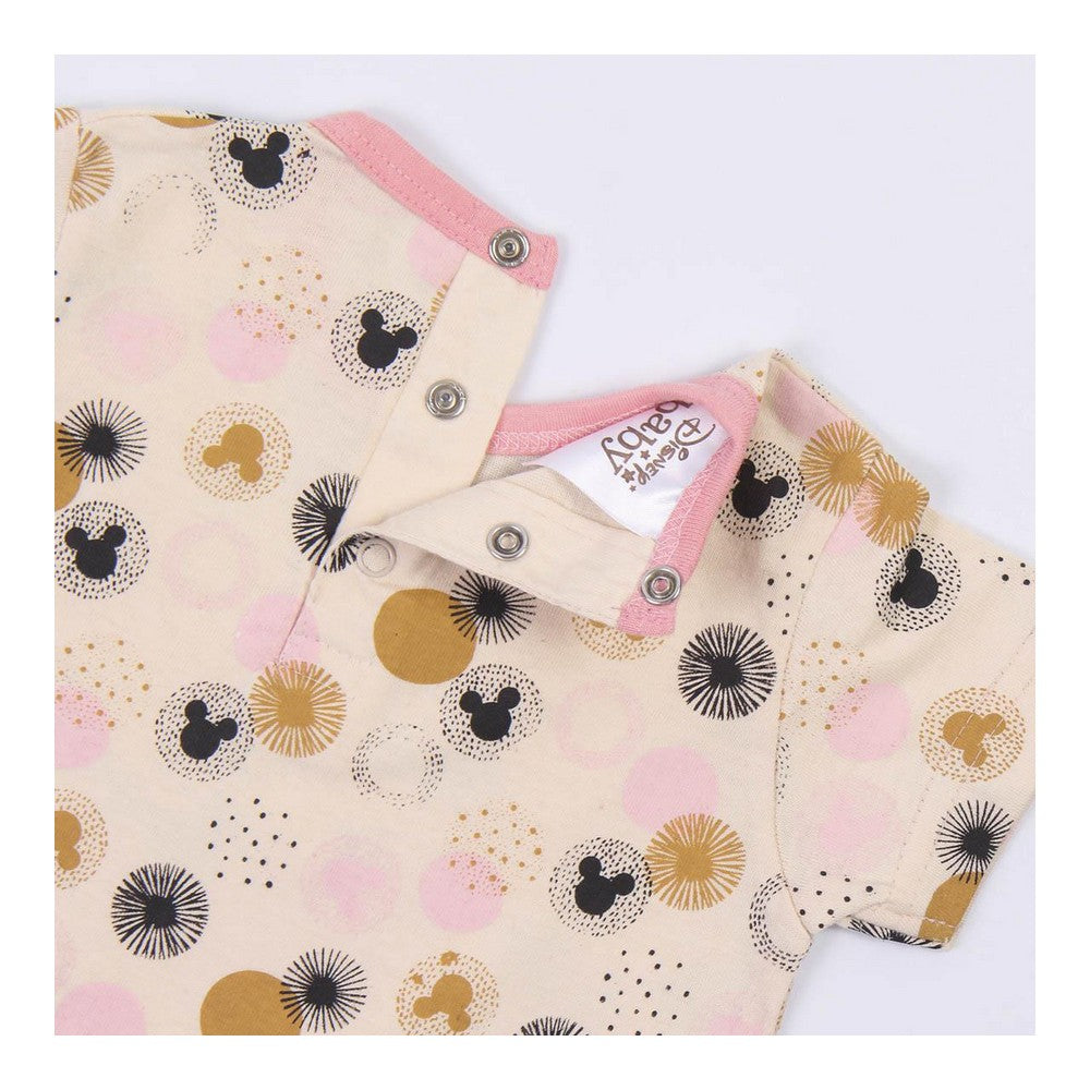 Baby's Short-sleeved Romper Suit Minnie Mouse Pink