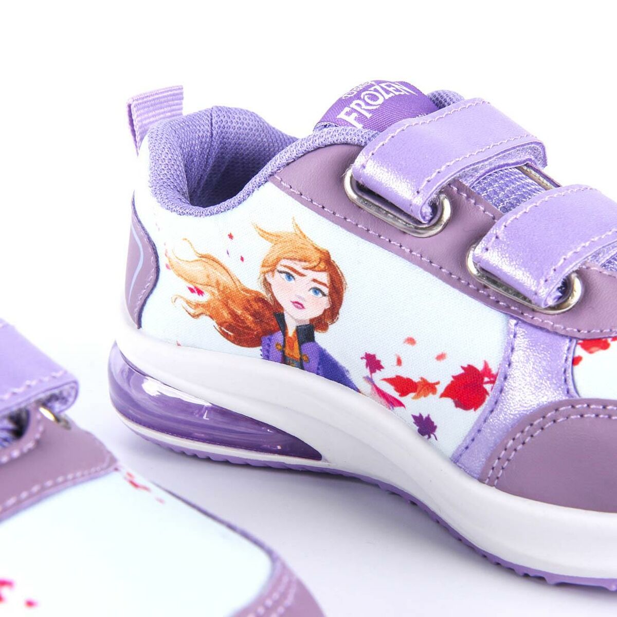 Girls LED Trainers Frozen Blue
