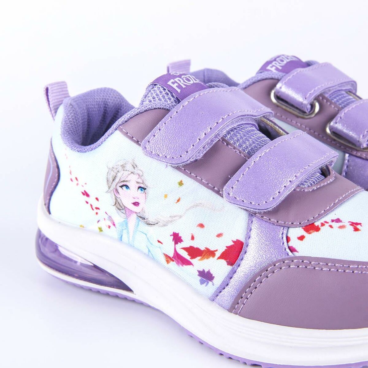 Girls LED Trainers Frozen Blue