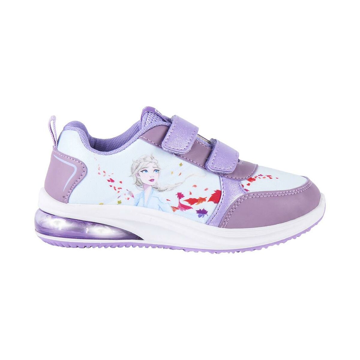 Girls LED Trainers Frozen Blue