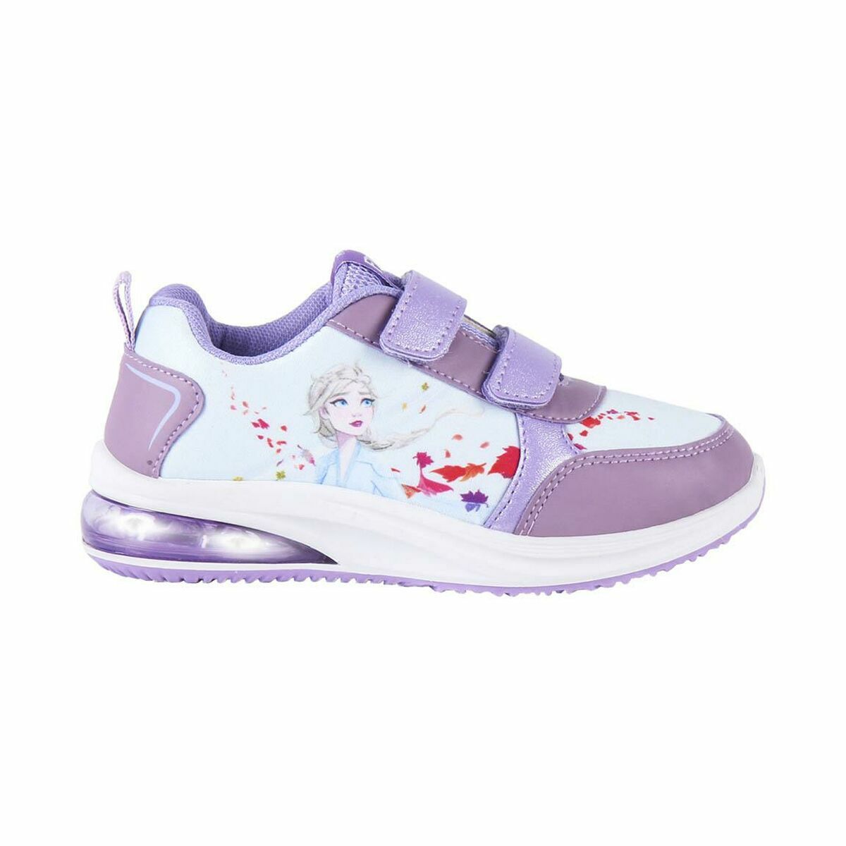 Girls LED Trainers Frozen Blue