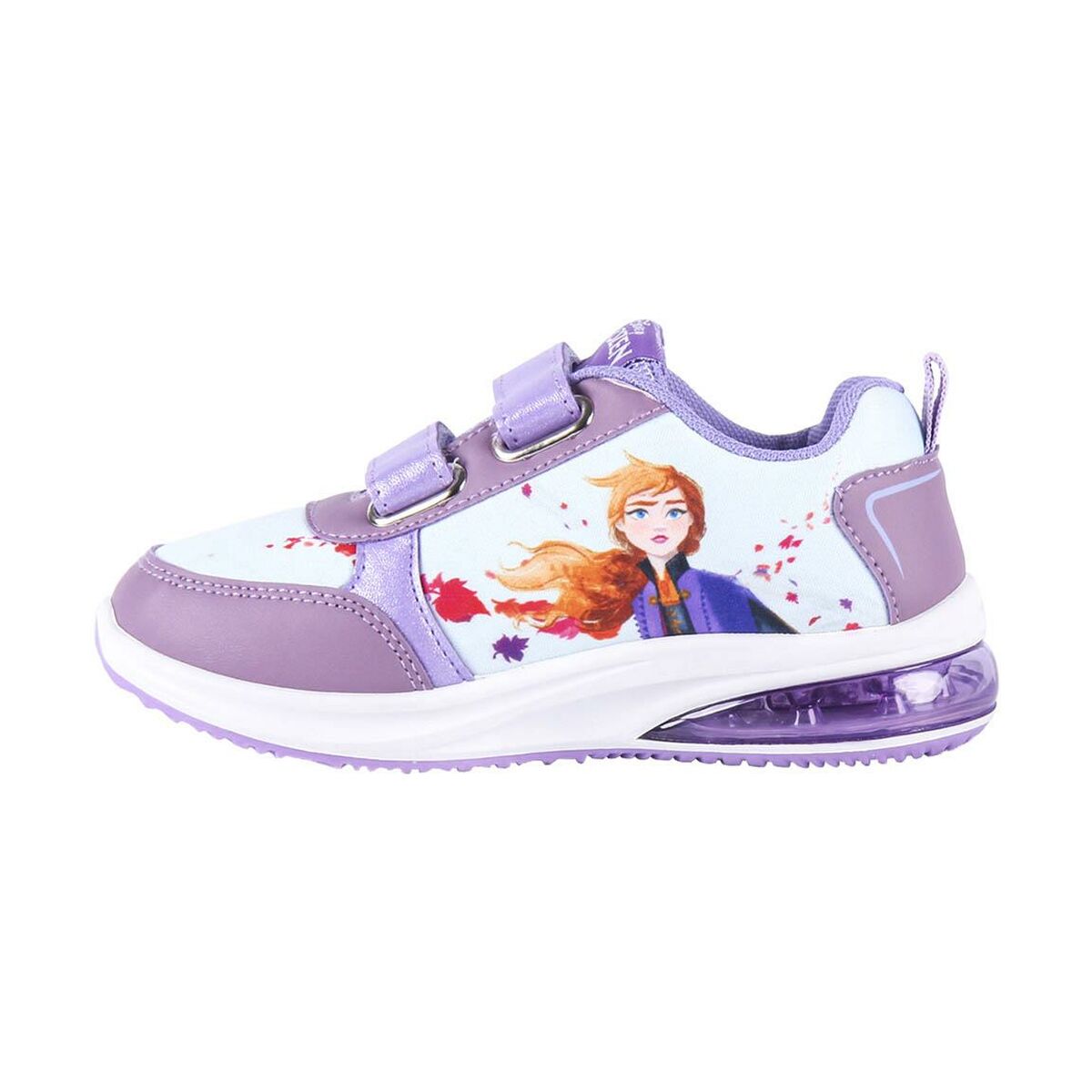 Girls LED Trainers Frozen Blue