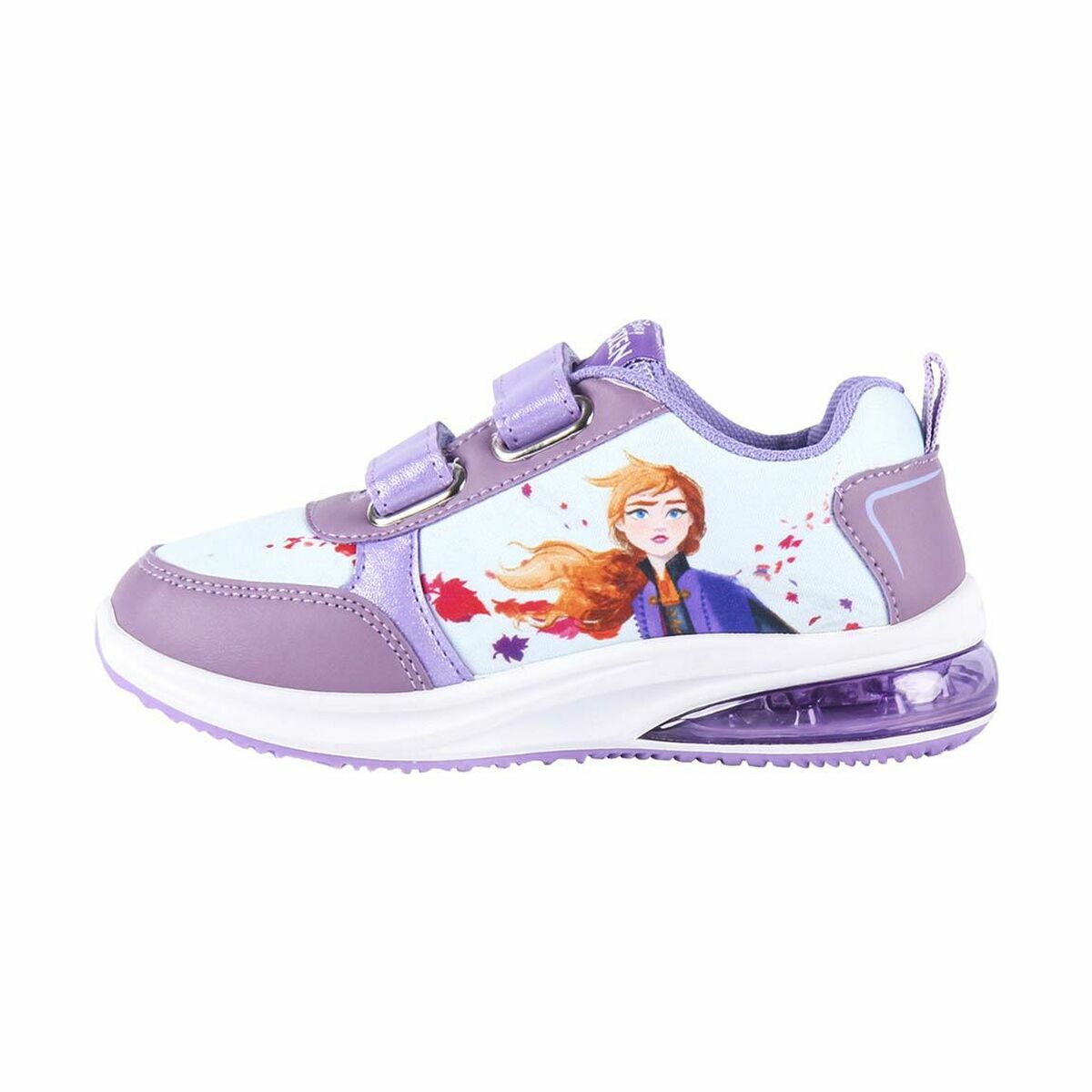 Girls LED Trainers Frozen Blue