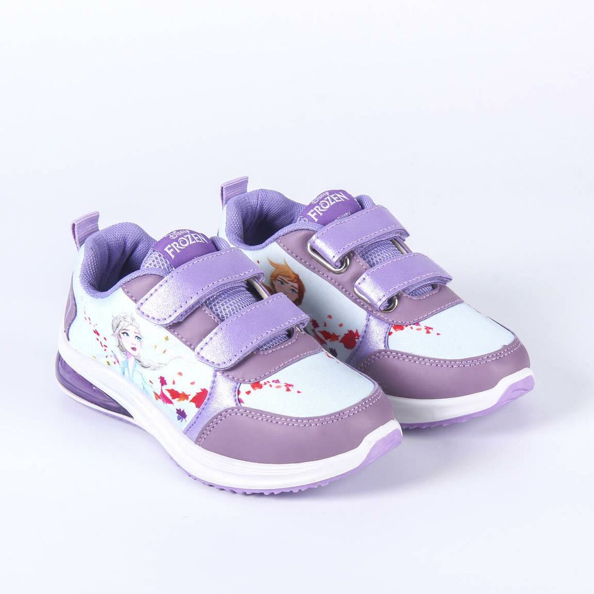 Girls LED Trainers Frozen Blue