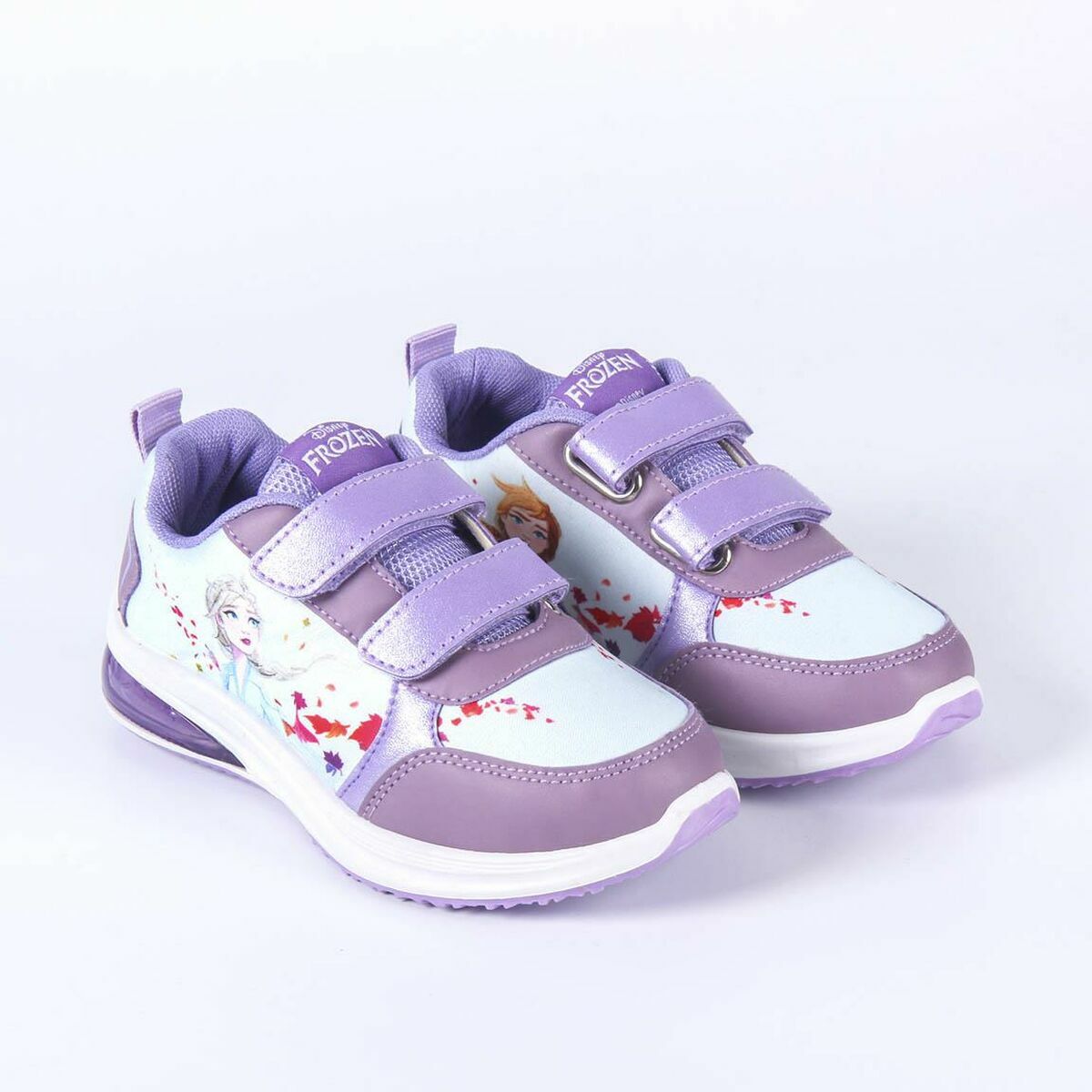 Girls LED Trainers Frozen Blue