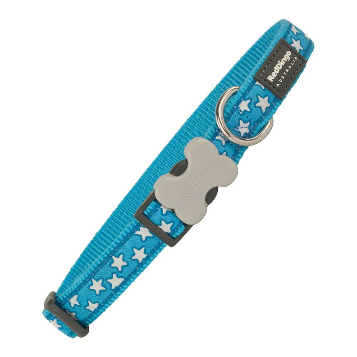 Red Dingo Style Stars Dog collar