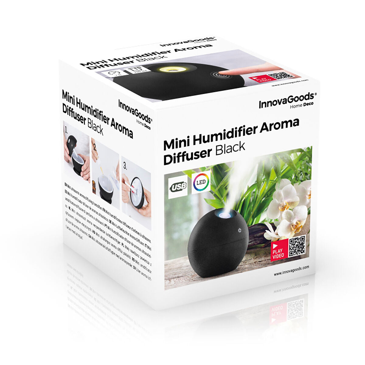 Mini Humidifier Scent Diffuser Black