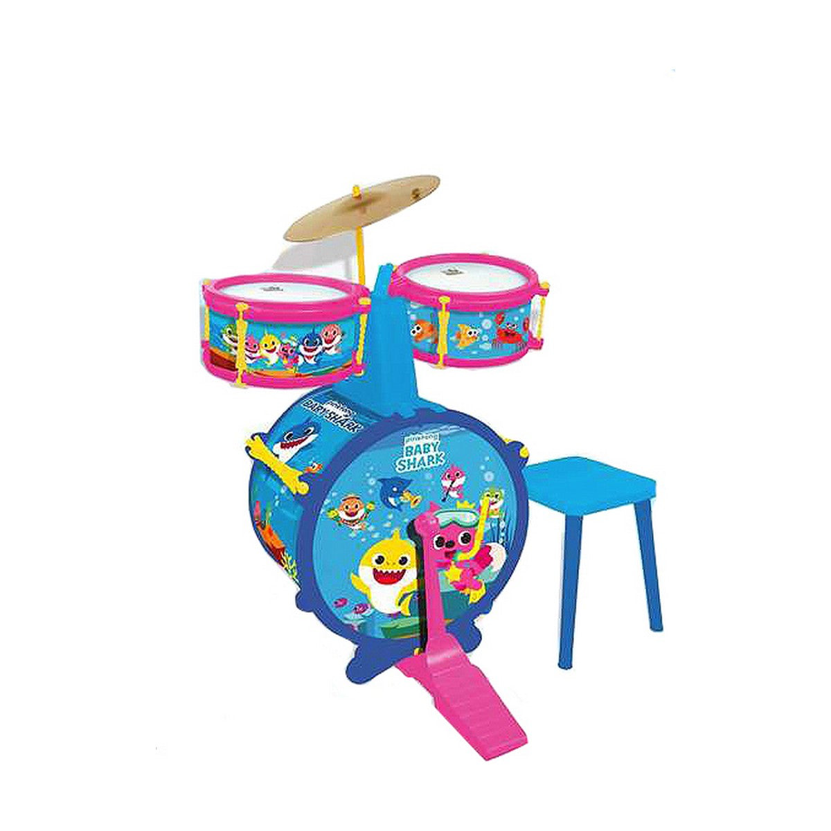 Drums Baby Shark Children's Bench