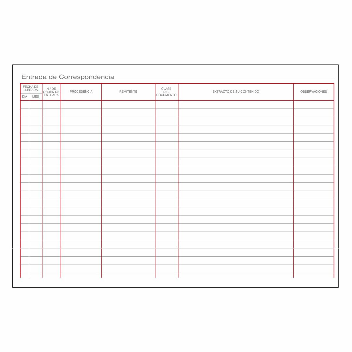 Correspondence Record Book DOHE 09910 A4 Burgundy 100 Sheets