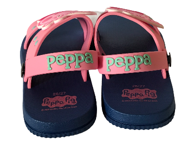 Girls' Peppa Pig Kids Sandals Toddler Beach Sandals Pink/Dark Blue-EU Size 22 to 27