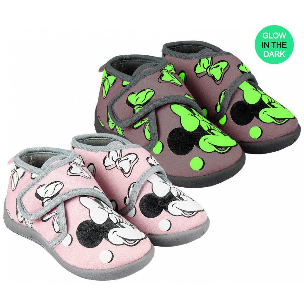 Minnie Mouse Kids House Slippers (Glow in the Dark)