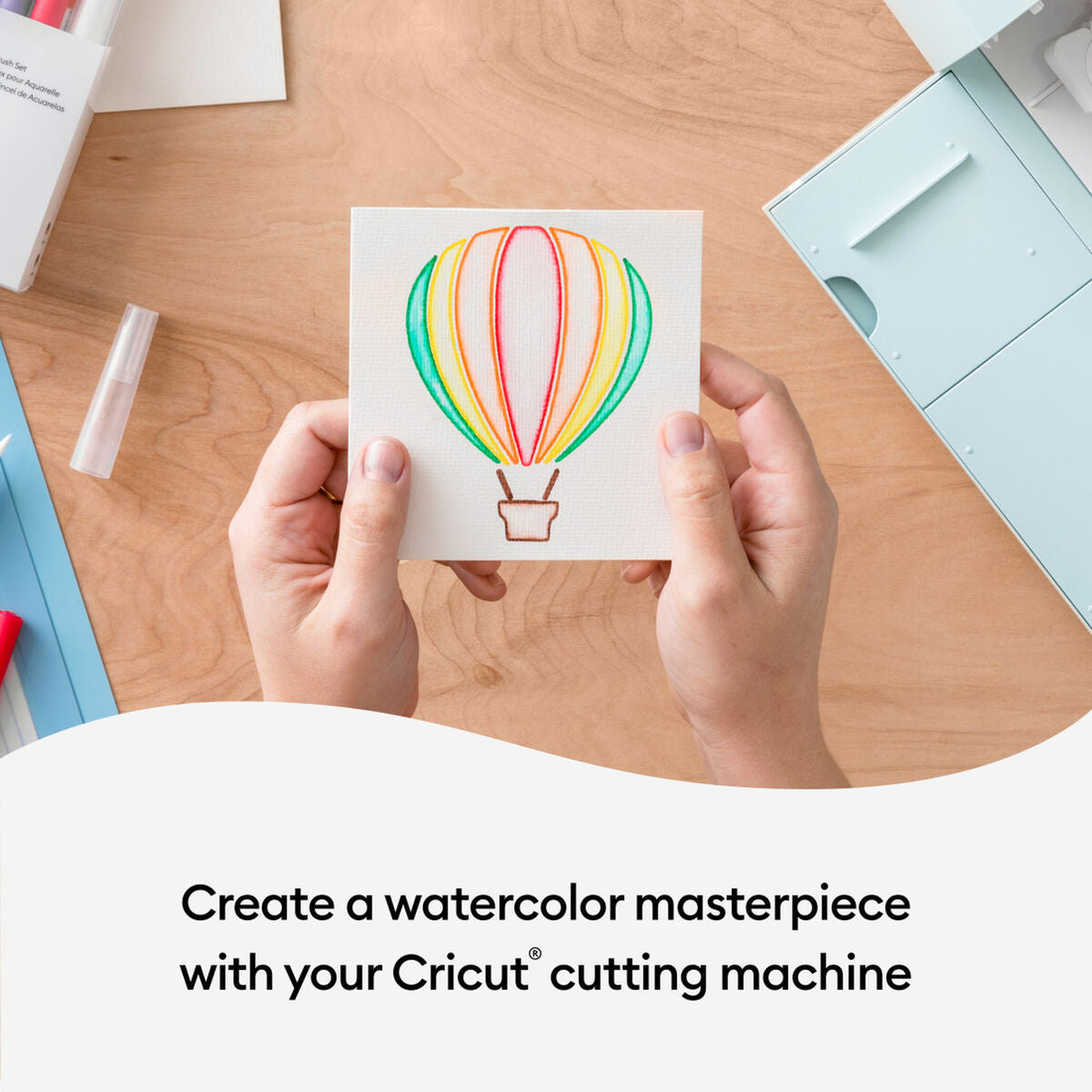 Watercolor Cards for Cutting Plotter Cricut S40