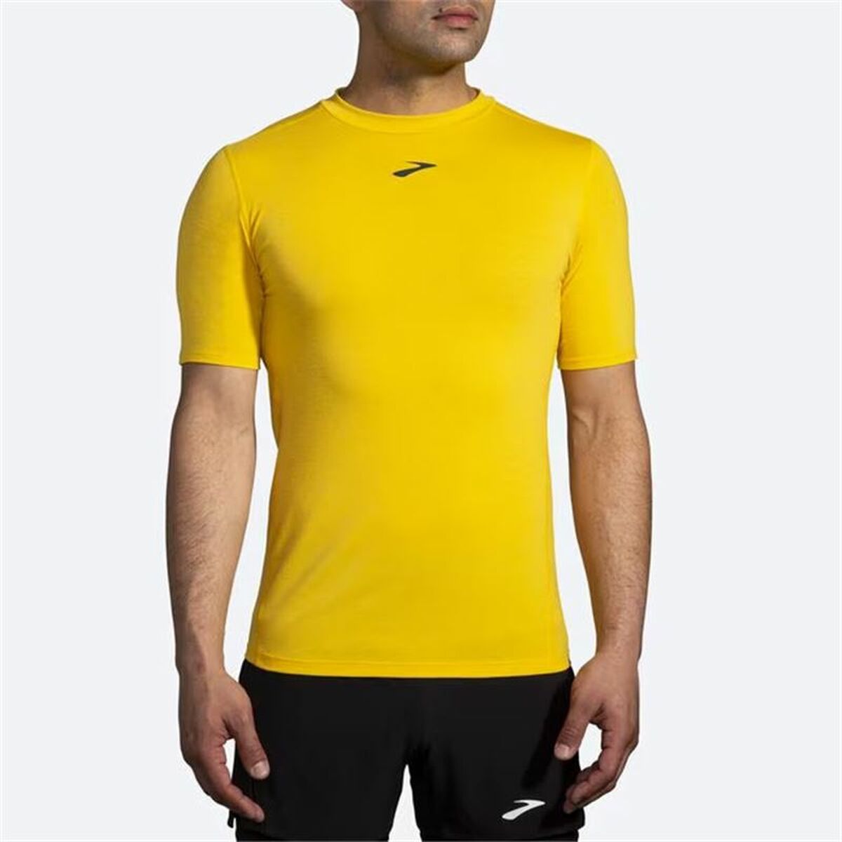 Herren Kurzarm-T-Shirt Brooks High Point Gelb