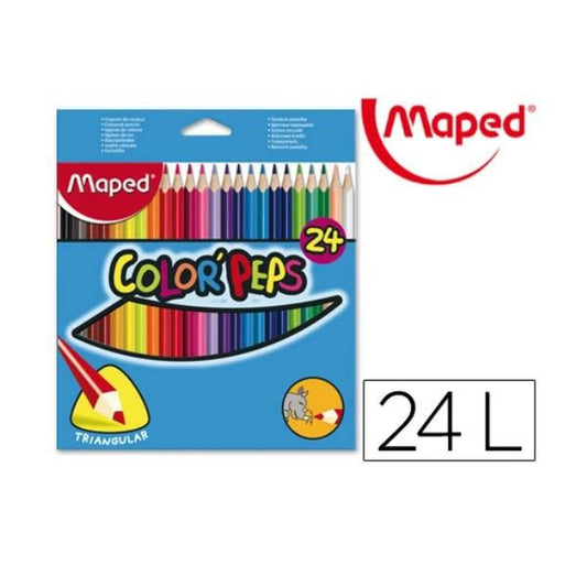 Crayons de couleur Maped 183224FC Multicouleur 24 Pièces (24 Pièces)