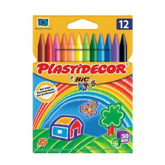 Crayons gras de couleur Plastidecor 8757704