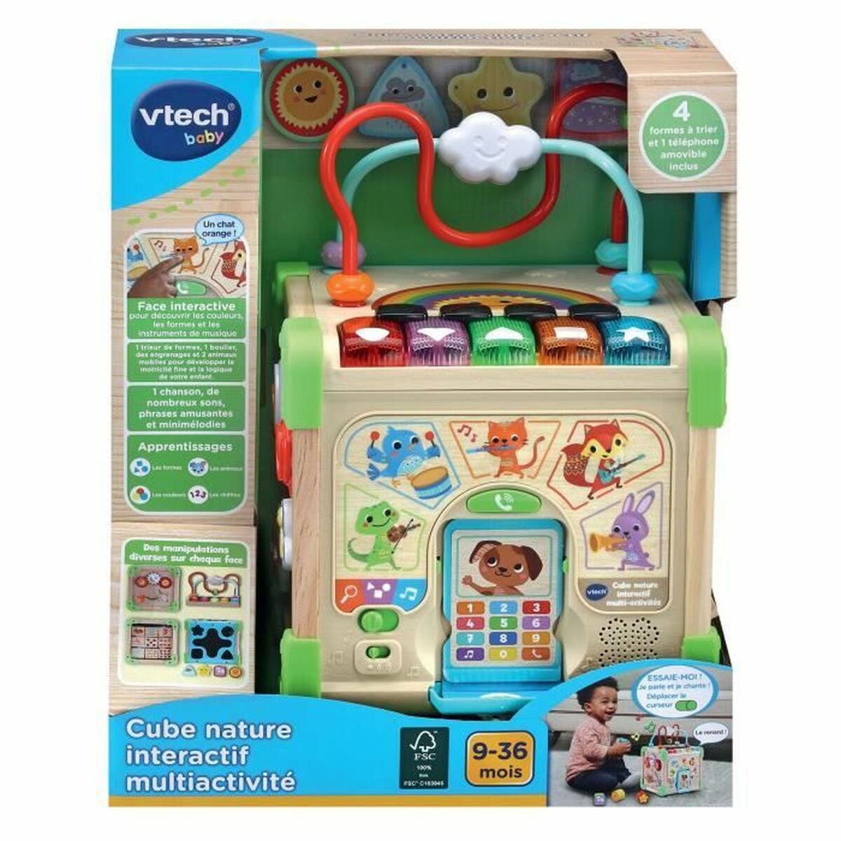 Activity centre Vtech Baby 80-617105 Brown Multicolour-0