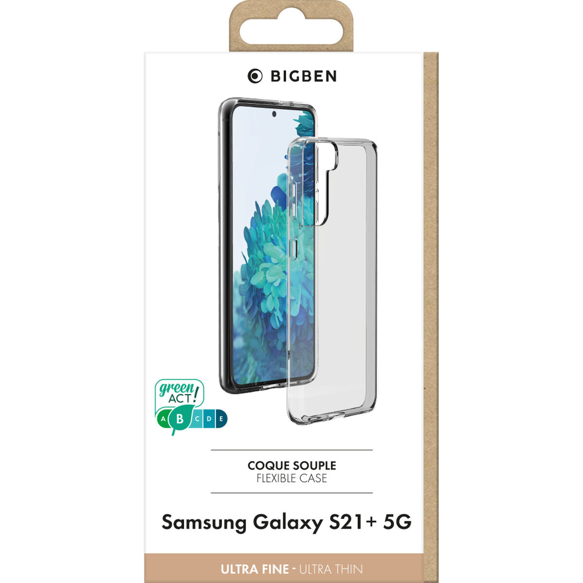 Protection pour téléphone portable BigBen Connected SILITRANSGS21P Transparent Samsung Galaxy S21 Plus