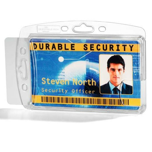 Étui pour Carte d'Identité Durable Transparent Plastique 5,4 x 8,7 cm 10 Unités