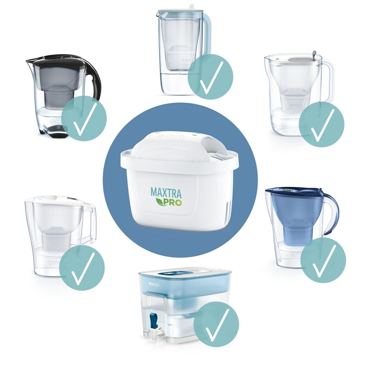 Filter for filter jug Brita MX+ Pro (6 Units)-4