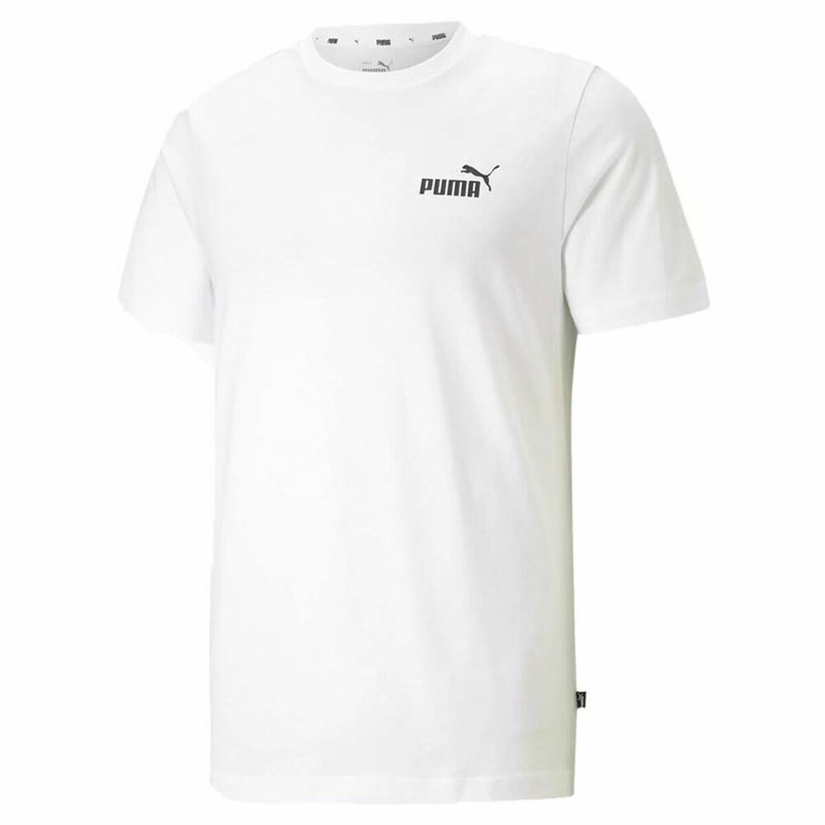 T-shirt à manches courtes homme Puma Essentials Small Logo Blanc