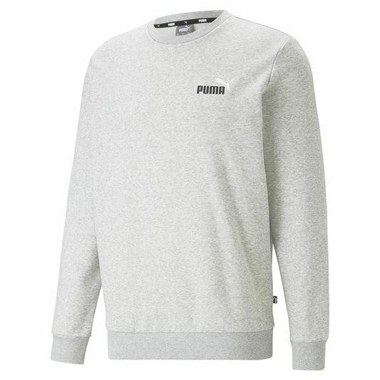 Men’s Sweatshirt without Hood Puma Ess+ 2 Col Small Log Beige