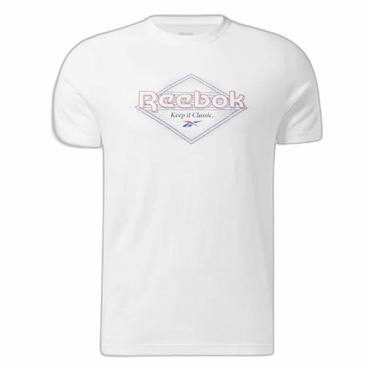 Herren Kurzarm-T-Shirt Reebok Graphic Series Weiß