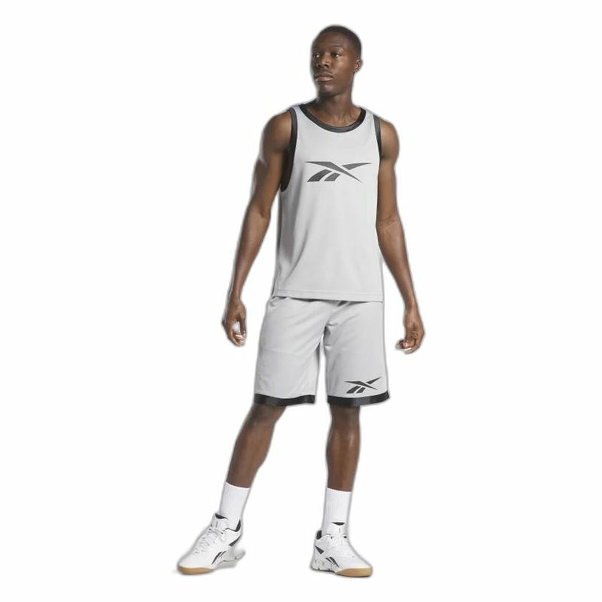 Basketball shirt Reebok Light grey