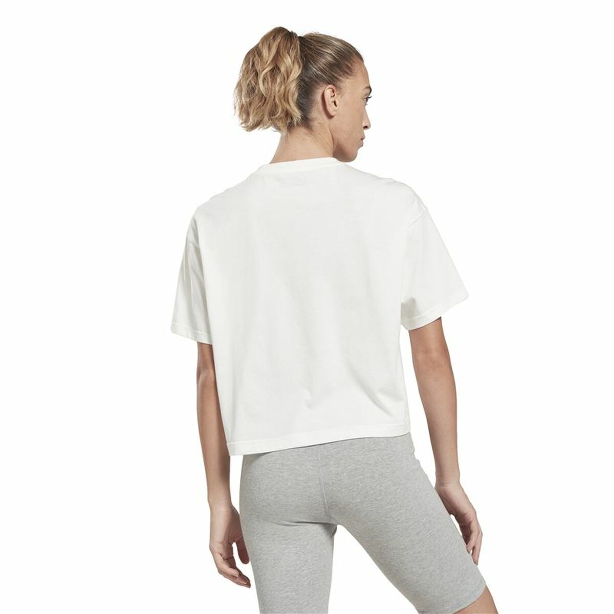 Women’s Short Sleeve T-Shirt Reebok Graphic Logo White