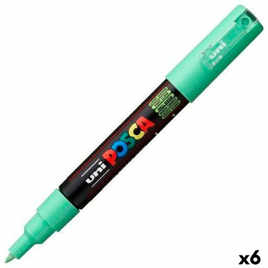 Marker pen/felt-tip pen POSCA PC-1M Light Green (6 Units)