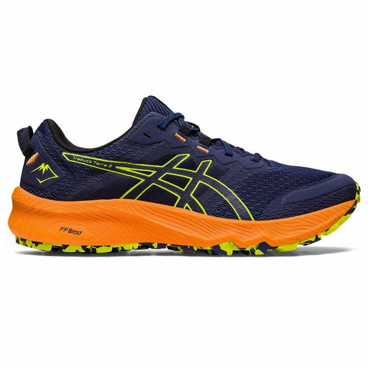 Running Shoes for Adults Asics Trabuco Terra 2 Moutain Men Navy Blue