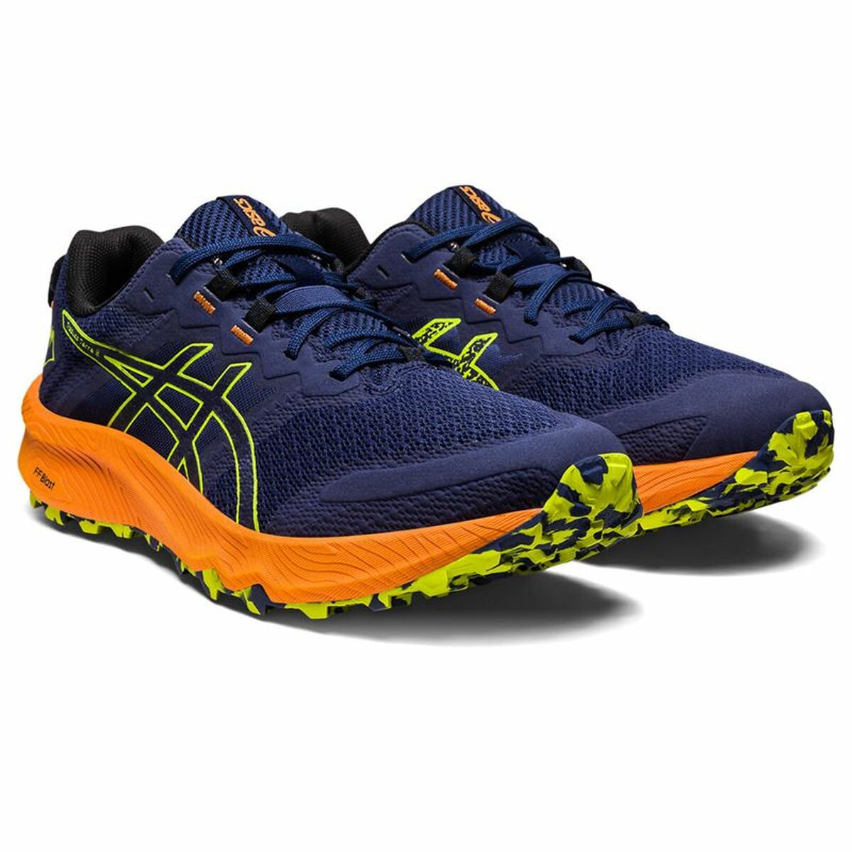 Running Shoes for Adults Asics Trabuco Terra 2 Moutain Men Navy Blue