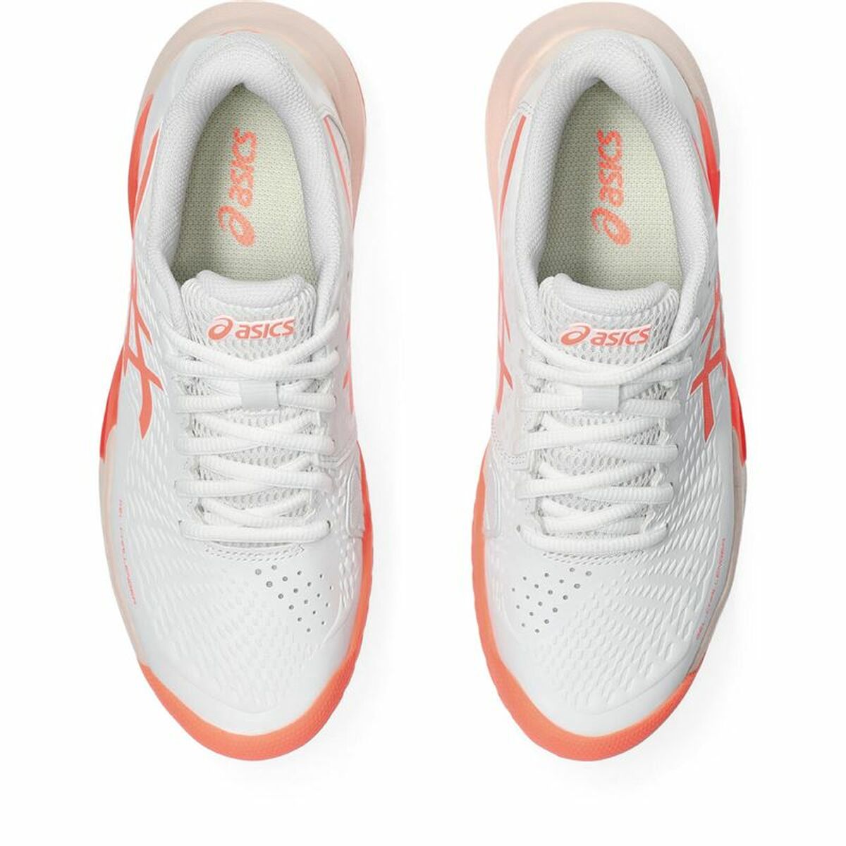 Chaussures de Tennis pour Femmes Asics Gel-Challenger 14 Blanc Orange