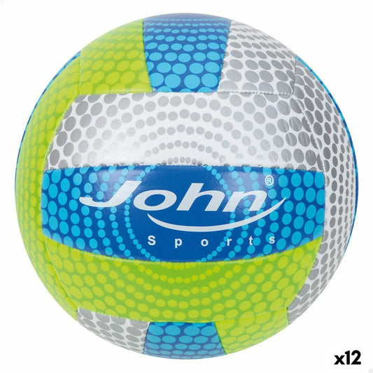 Ballon de Volleyball John Sports 5 Ø 22 cm (12 Unités)