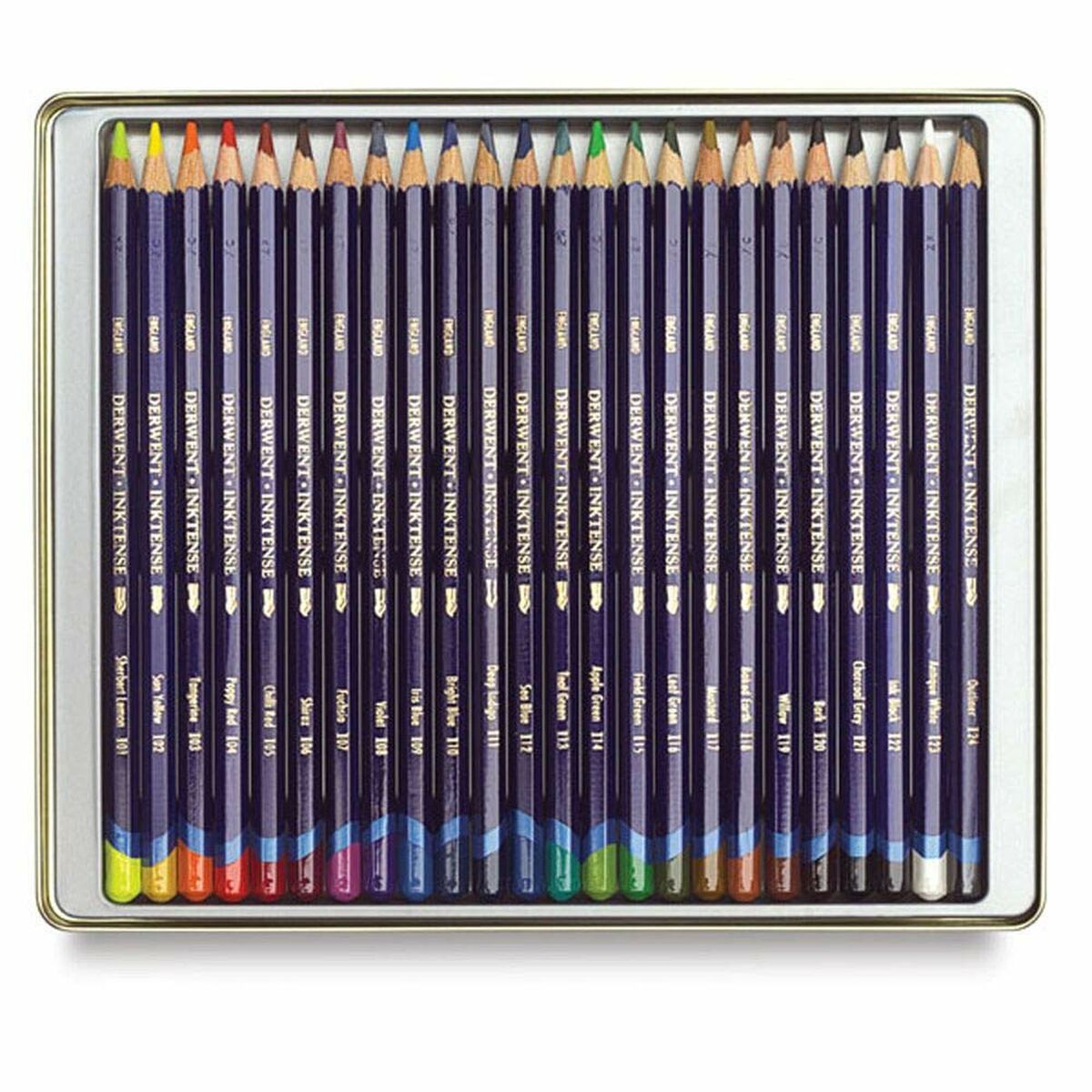 Crayons DERWENT Inktense 24 Pièces Multicouleur (24 Pièces)