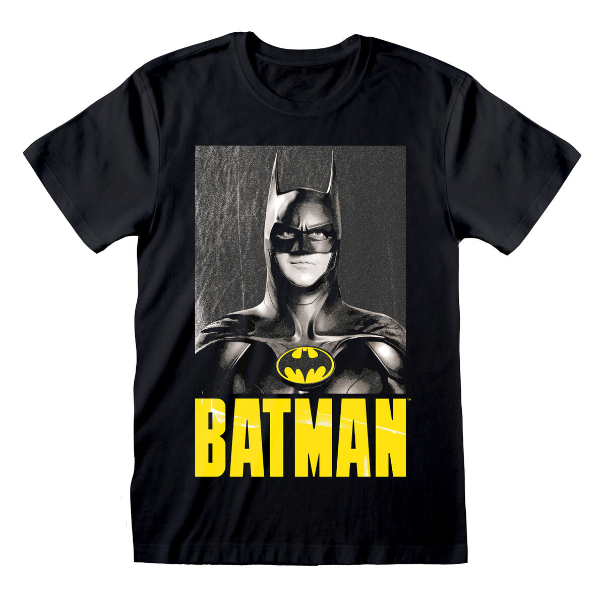 Short Sleeve T-Shirt Batman Keaton Batman Black Unisex-0