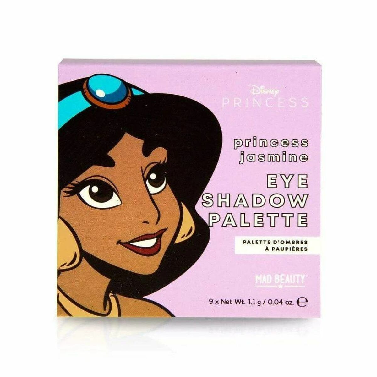 Palette mit Lidschatten Mad Beauty Disney Princess Jasmine Mini (9 x 1,1 g)