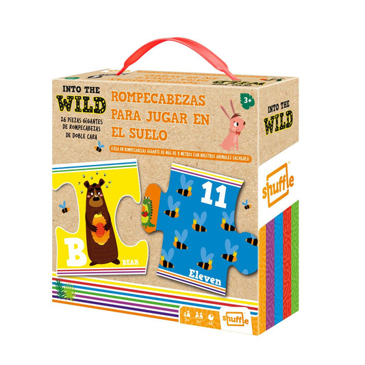 Puzzle Shuffle Into the Wild Children's 26 Pieces